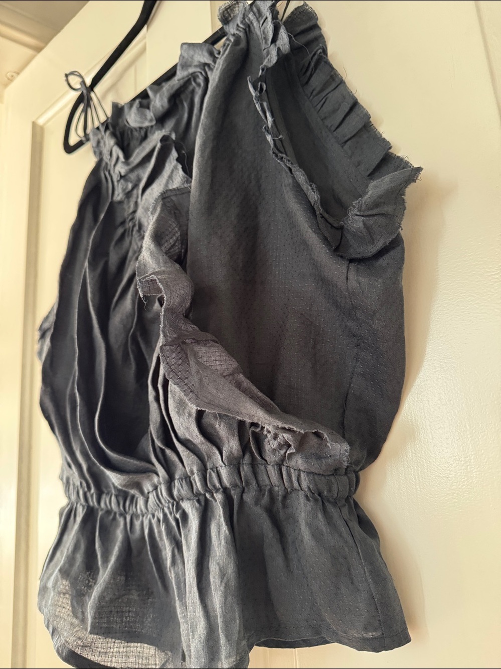 Isabel Marant Ruffle Tie-Shoulder Women’s Top - Picture 11 of 16